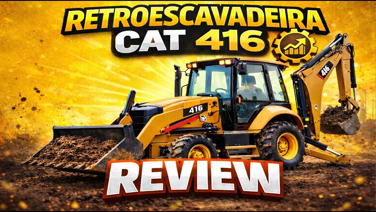 RETROESCAVADEIRA CAT 416 - REVIEW