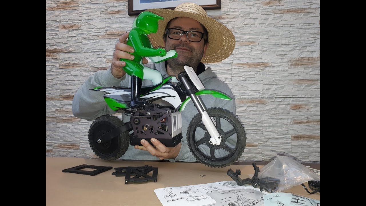 Motocykl RC - cross 1/4 scale Himoto MX 400.