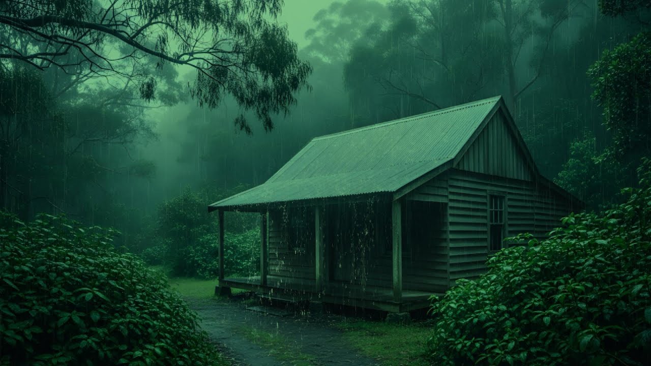 Heavy Night Rain Sounds to Help You Sleep Deeply, Relax the Mind & Ease Anxiety
