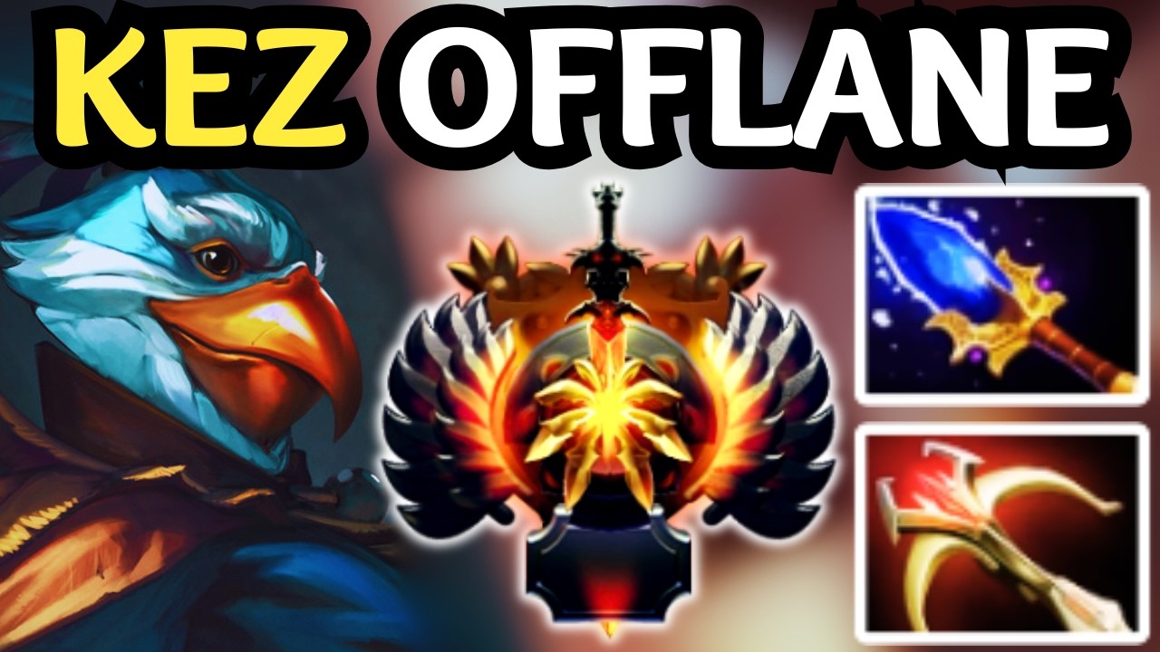 🔥 KEZ OFFLANE &mdash; RUN THEM DOWN 😈 OUTTRADE 😈 NO SPACE 😈 | DOTA 2 🔥