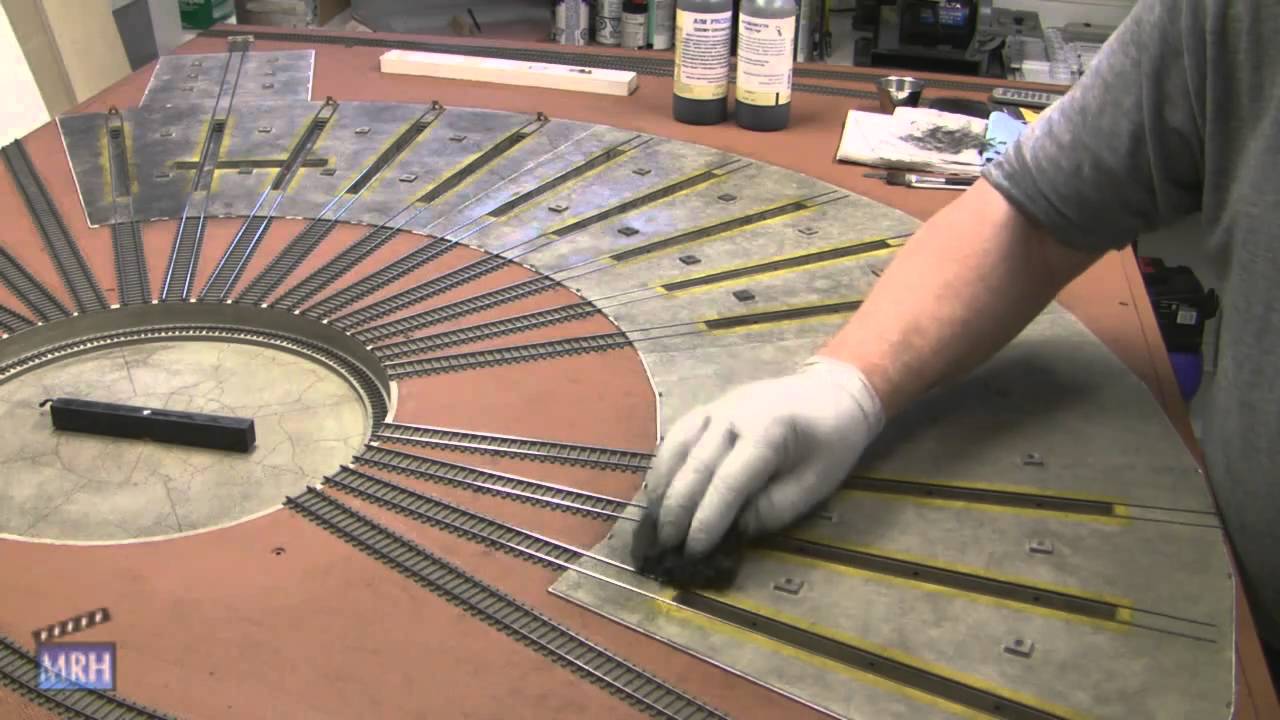 Les Halmos concrete floor weathering trick