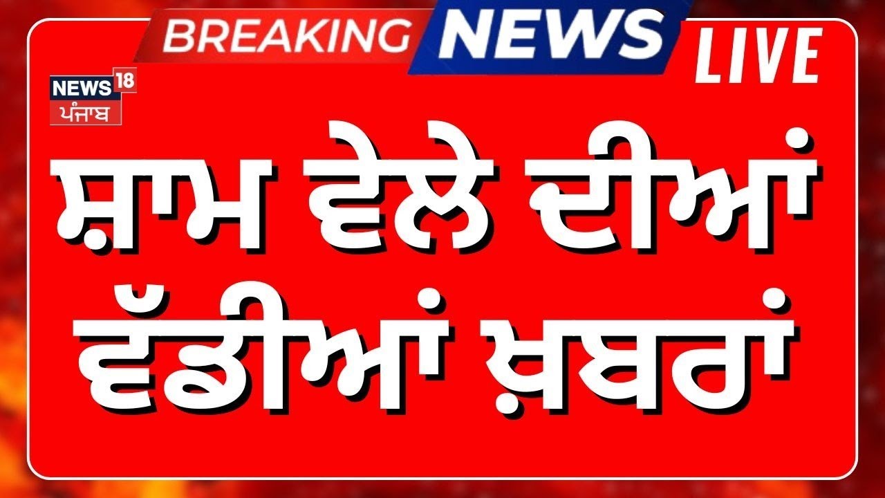 Evening News | ਸ਼ਾਮ ਦੀਆਂ ਵੱਡੀਆਂ ਤੇ ਤਾਜ਼ਾ ਖ਼ਬਰਾਂ | Today Punjabi News |
