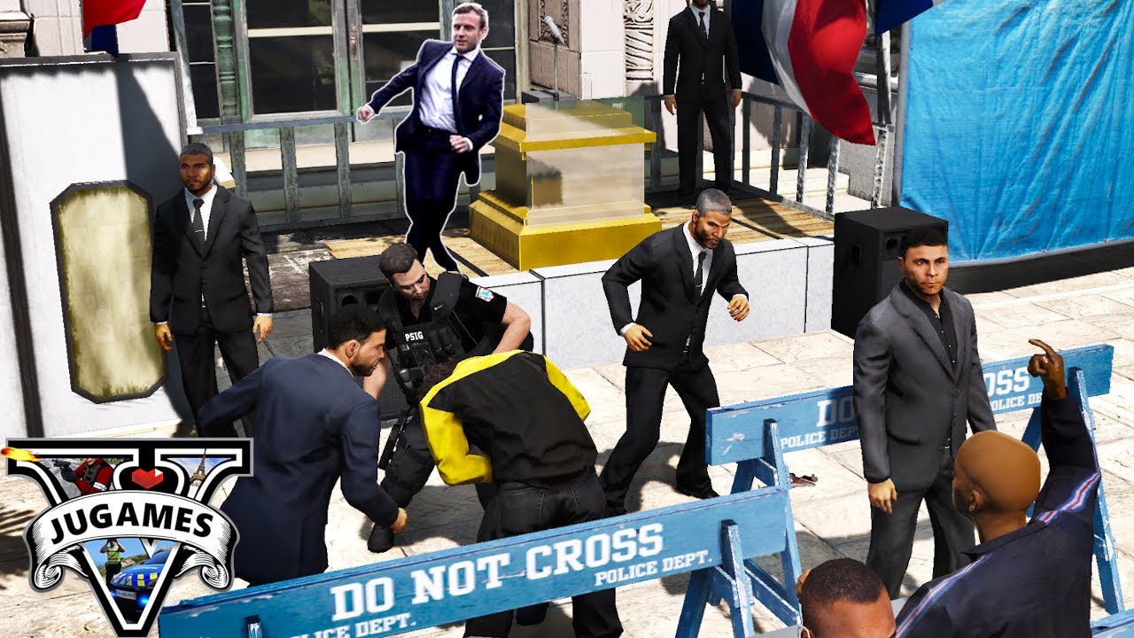 DISCOURS MACRON QUI TOURNE MAL [GTA 5 LSPDFR]
