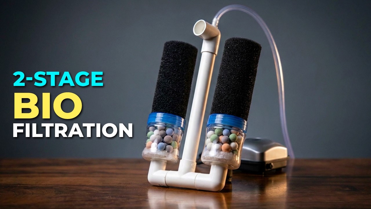 Ultimate DIY Double Sponge Filter for Your Aquarium!