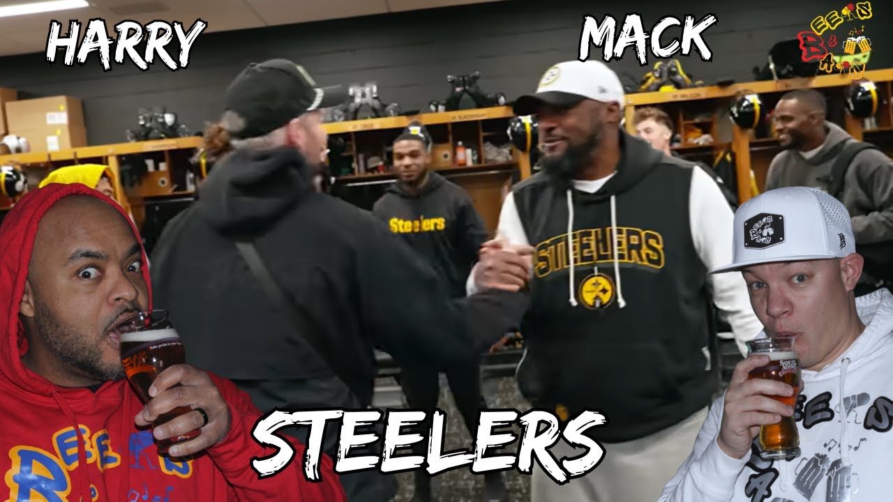 HARRY MACK FREESTYLES WITH THE STEELERS?! 😱🔥 UNREAL BARZ ON THE FIELD! | INSANE REACTION