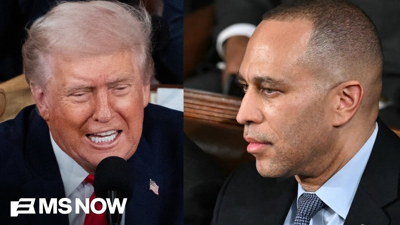 &lsquo;Riddled with dirty rotten lies&rsquo;: Rep. Jeffries slams Trump&rsquo;s 'so-called' State of the Union