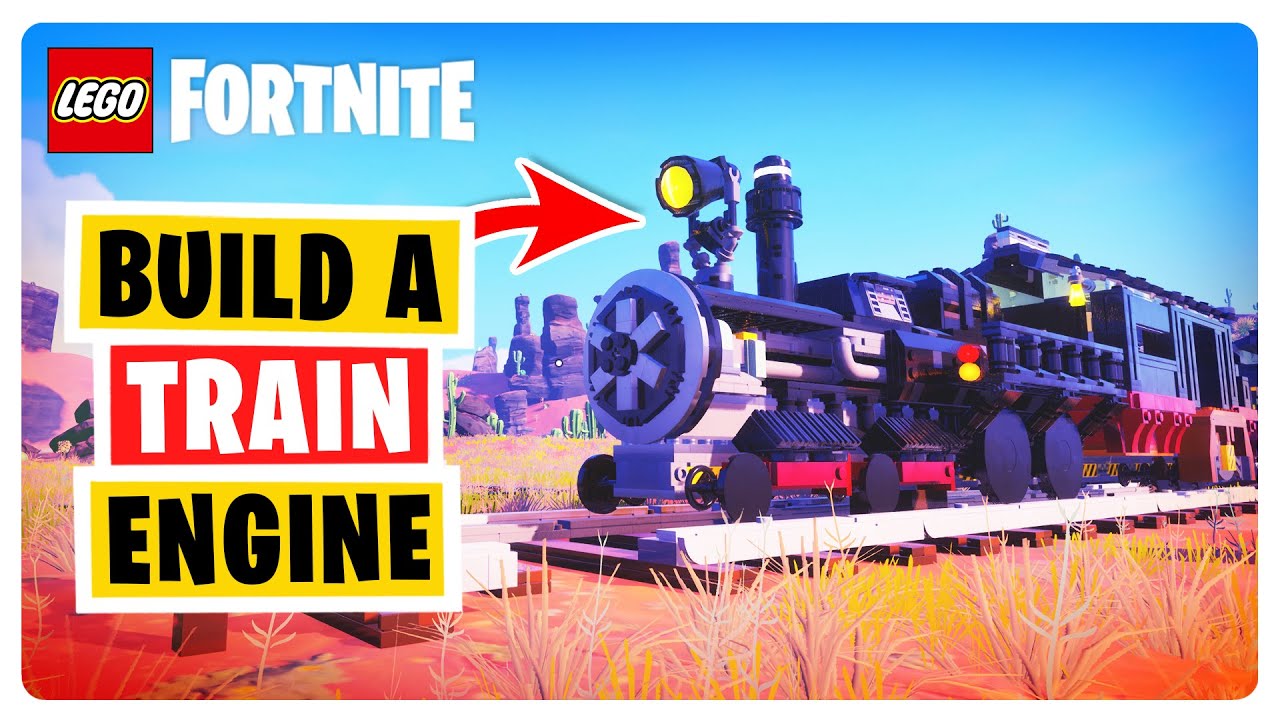 How to build a *TRAIN ENGINE* // Static Aesthetic Build // Lego fortnite #legofortnite