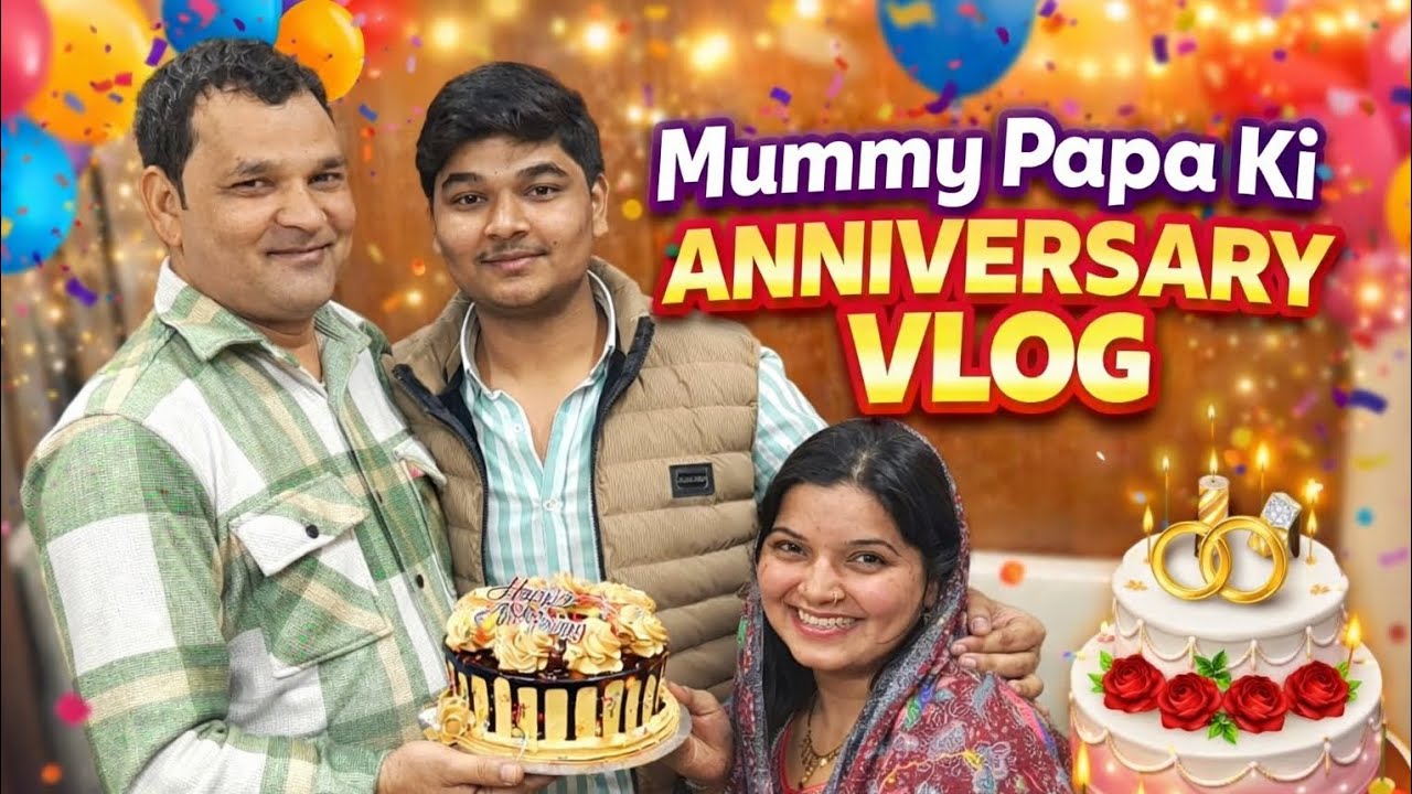 Mummy papa ki anniversary 💓