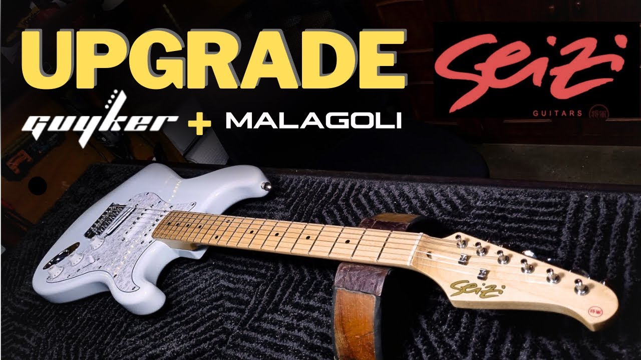 Customização Guitarra Seizi Vintage Shinobi - Captadores Malagoli - Tarraxas e Ponte Guyker