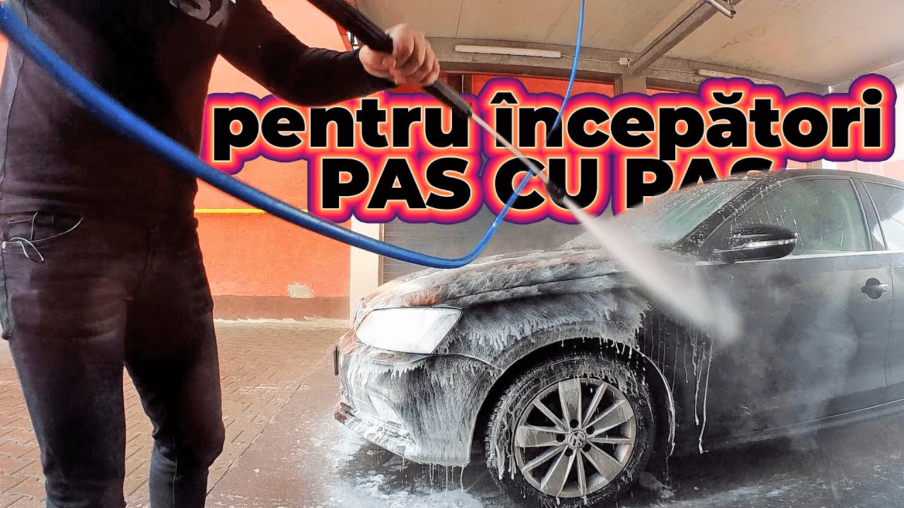 Cum se spala masina in SPALATORIILE SELF SERVICE (pentru incepatori - pas cu pas) - spalare exterior