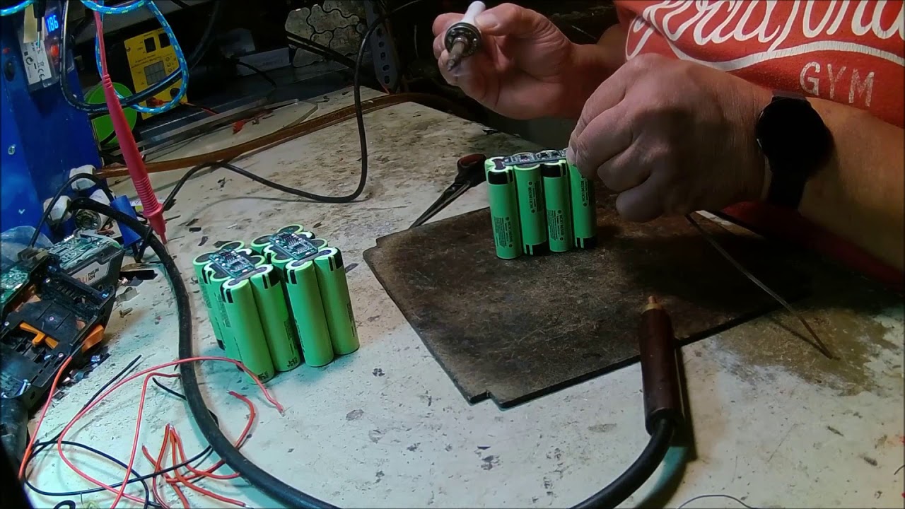 14,8V 6800mAh Li-ion akkupakk készítése