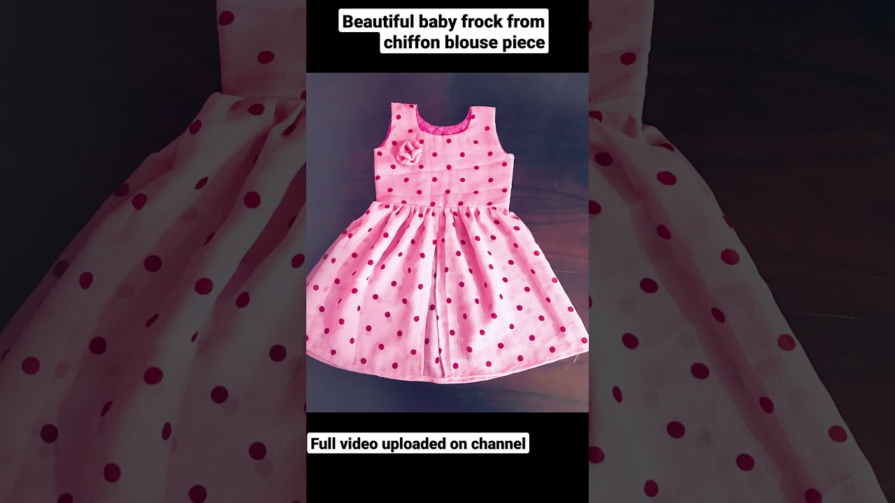 diy designer baby frock cutting and stitching in easy way |1-2 years old baby  kurti  #shorts #frock