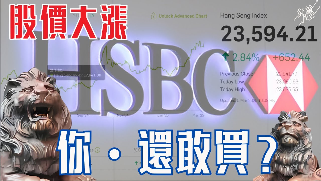 HSBC 0005.HK股價大漲，你還敢不敢買？🤔（有中文字幕）