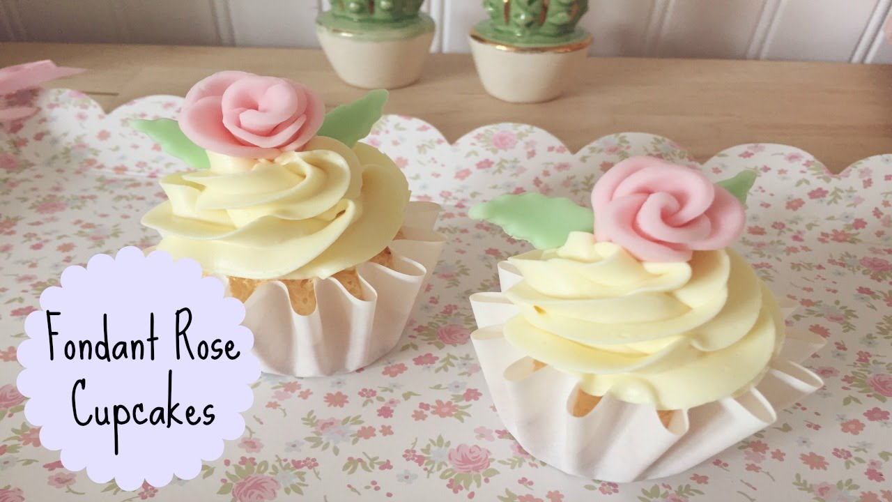 Fondant Rose Cupcake