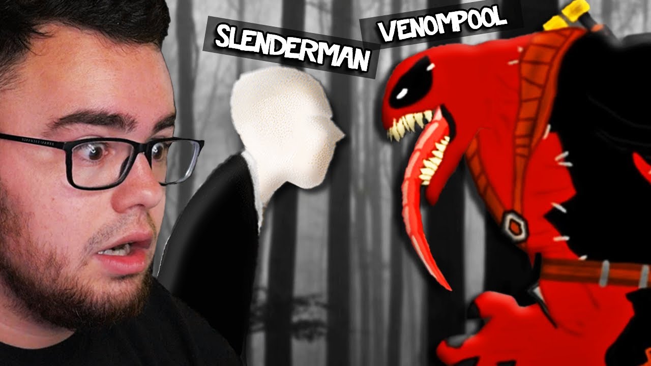SLENDER MAN vs VENOMPOOL the FIGHT! (Scary)