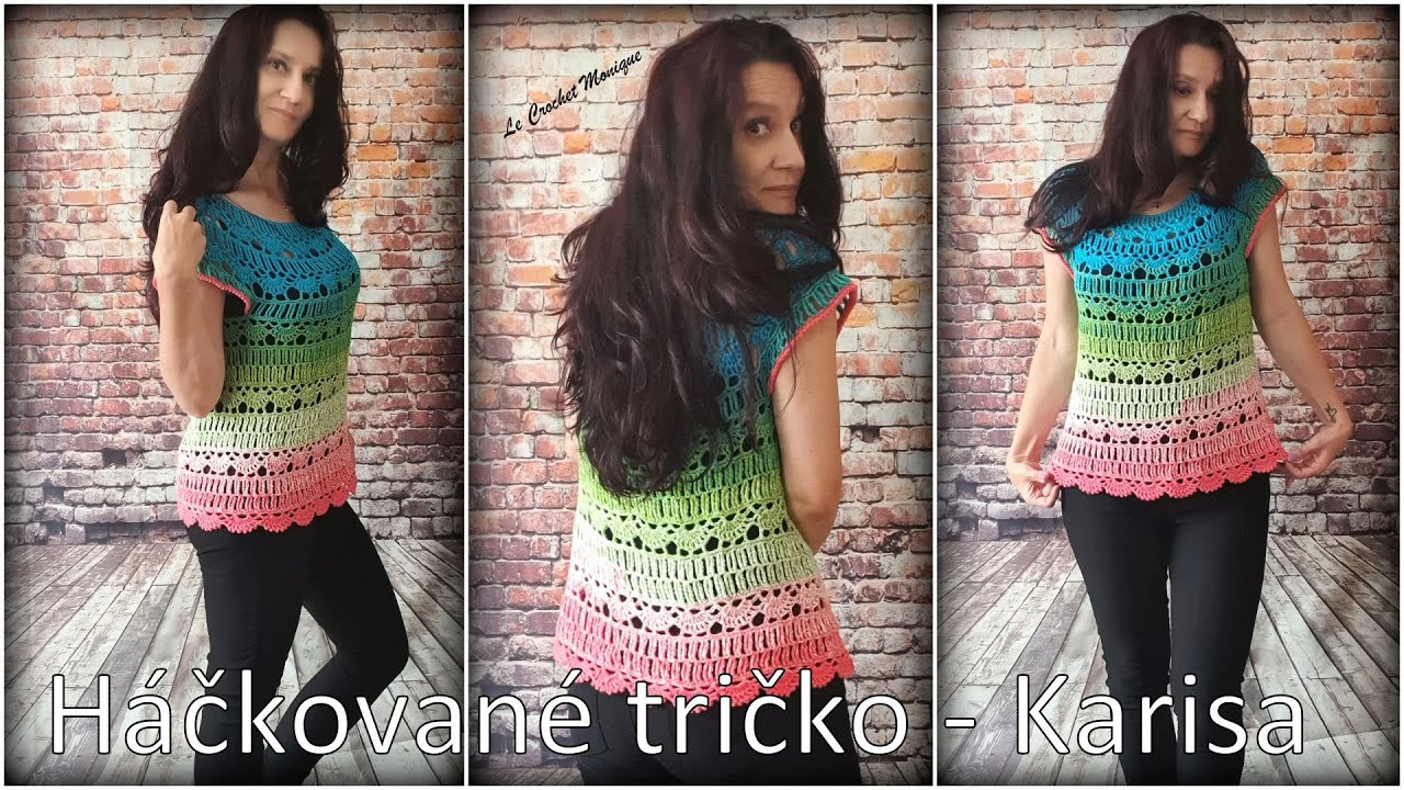 Háčkované tričko - Karisa/Crocheted T-shirt - Karisa (english subtitles)