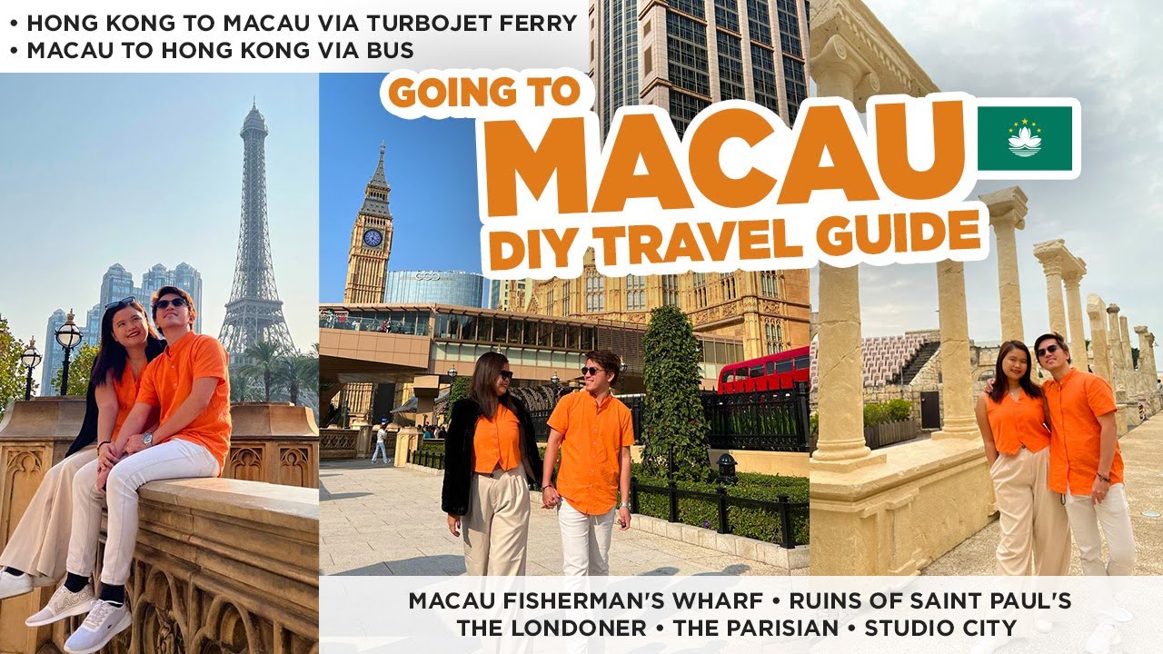 HOW TO COMMUTE FROM HONGKONG TO MACAU: FERRY & BUS TRAVEL GUIDE 🚢🚌| HONG KONG 2024 🇭🇰 | Mark and Ann