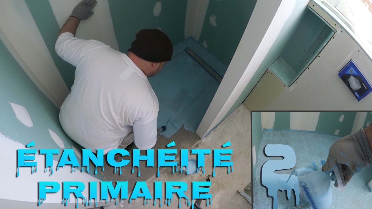 2/5 ⏩ Pose PRIMAIRE ÉTANCHÉITÉ avant SEL Sol de douche italienne ( SPECSEL LABO France )