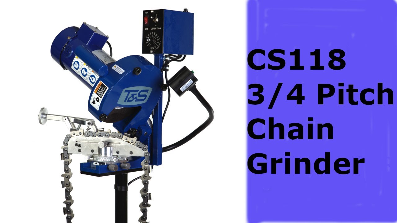 T & S Manufacturing CS118 3/4 Pitch Grinder Overview and Grinding