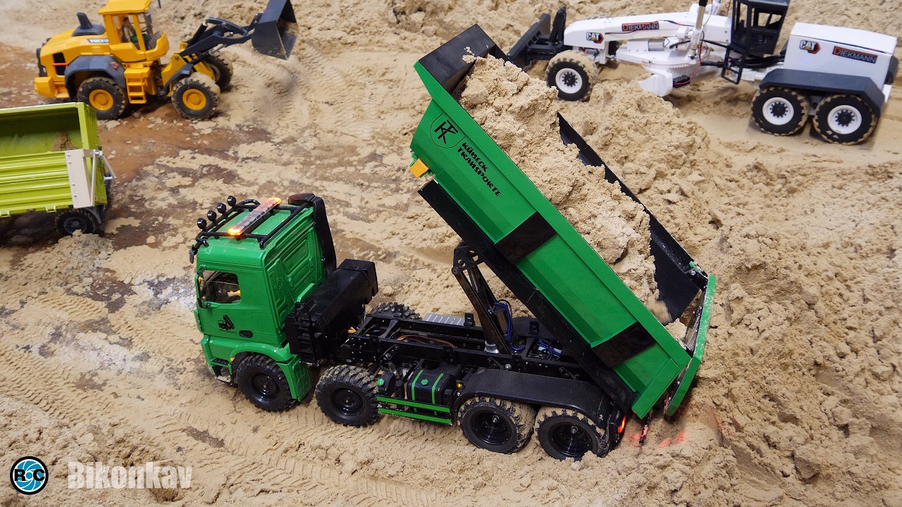 RC Construction Site RC Dump Trucks RC Excavator RC Hydraulic Machines RC Wheel Loader RC Grader 3D