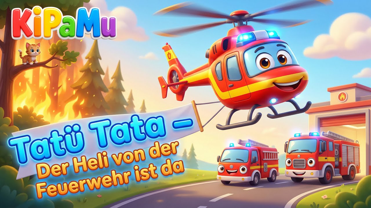 Tatü Tata 🚁 | Der Heli von der Feuerwehr ist da! | Kinderlied zum Mitsingen