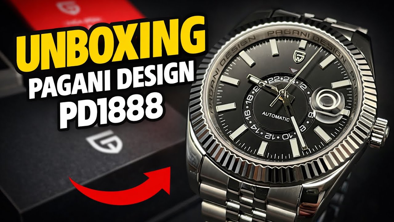 Pagani Design PD1888 Silber/Schwarz Unboxing #paganidesign #pd1888 #watch 