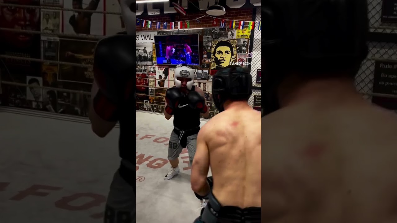 The boxing helmet.