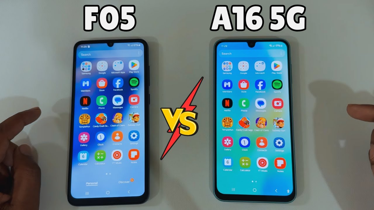 Samsung Galaxy A16 5G vs Samsung Galaxy F05 | Speed Test