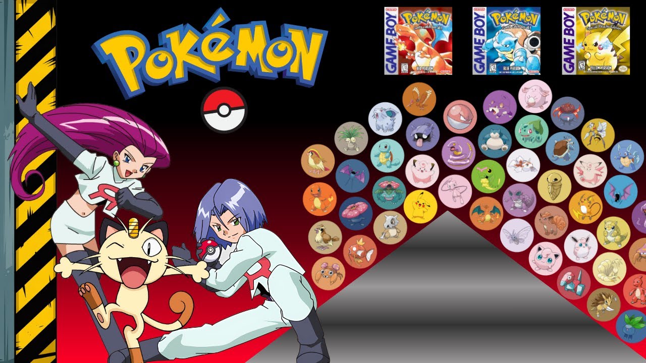 Escape from Team Rocket! - ALL 151 Pokémon Red, Blue and Yellow Survival Marble Race