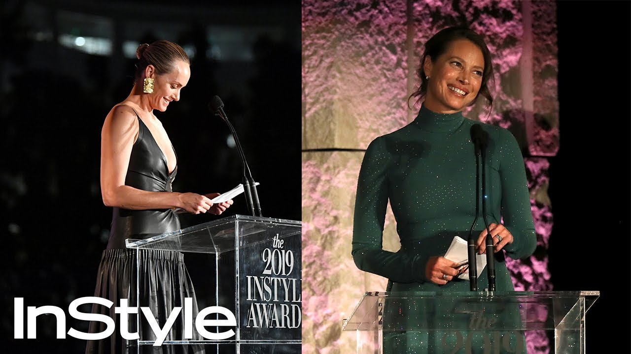 Amber Valletta Honors Advocate of the Year Christy Turlington Burns | InStyle Awards 2019 | InStyle