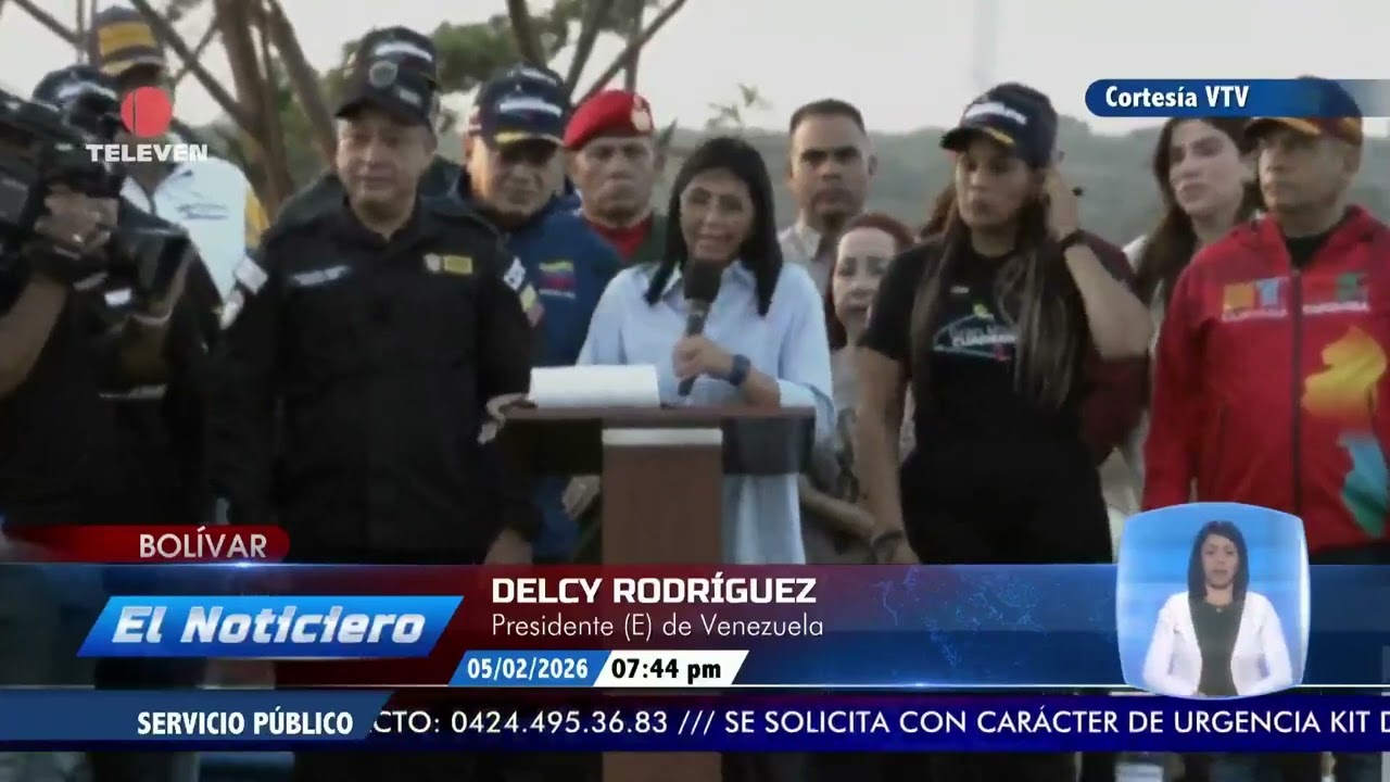 Delcy Rodríguez firmó reforma de la Ley de la Función de la Policía - El Noticiero emisión meridiana