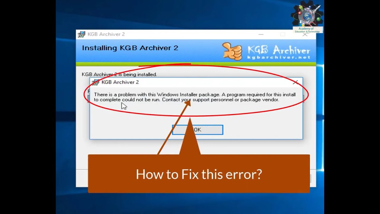 Installation of KGB archivers in windows 10 | fix solved #fixwindowsnow #windows #fix