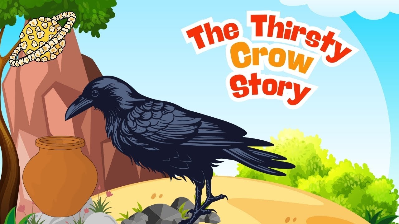 The Thirsty Crow 🐦💧 | Moral Story for Kids | Animated Bedtime Story