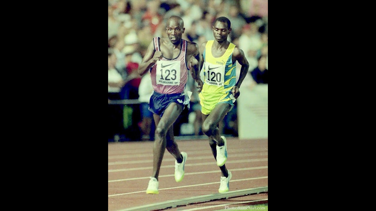 Daniel Komen & Noah Ngeny (Kenya), Marcus O’Sullivan (Ireland) Mens mile - 1998 Melbourne Grand Prix
