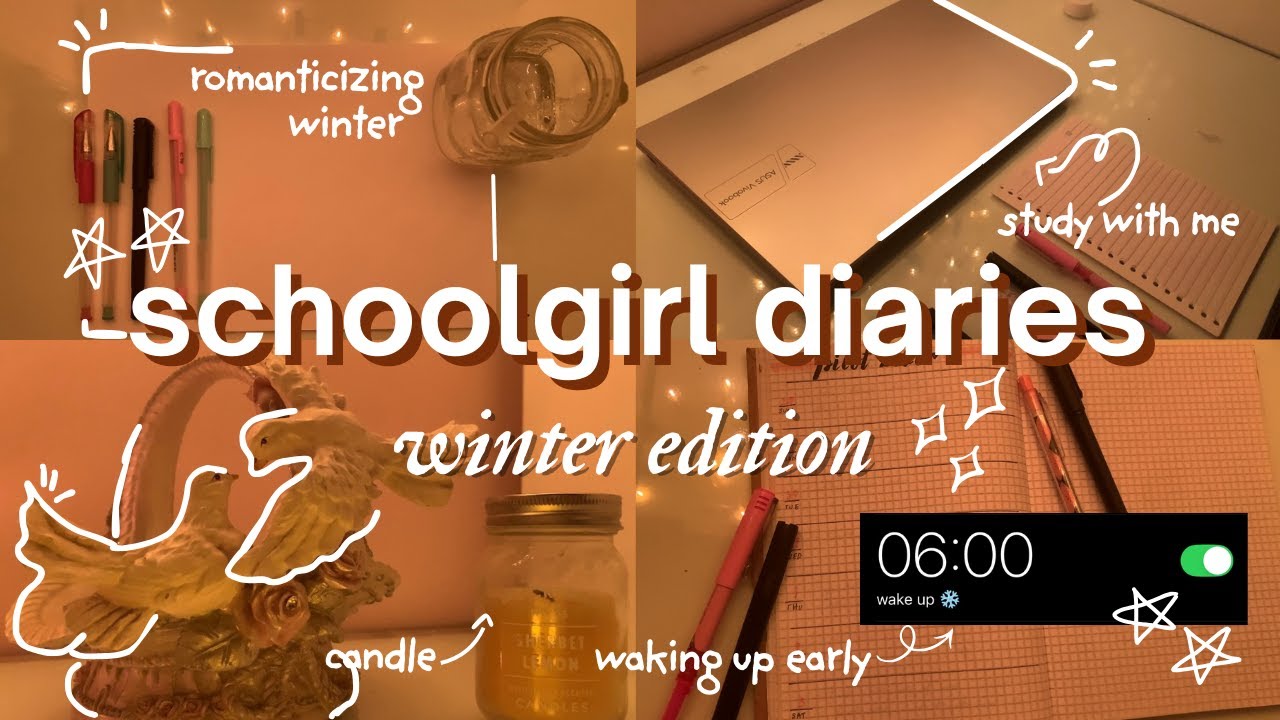 winter school vlog ❄️🍁 romanticizing winter, productive days, schoolgirl diaries 
