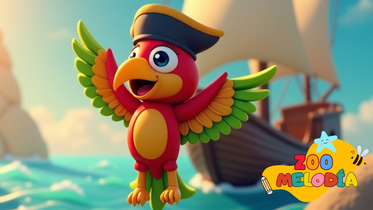 Loro Falador 🦜 | Canções infantis para aprender palavras e sons novos