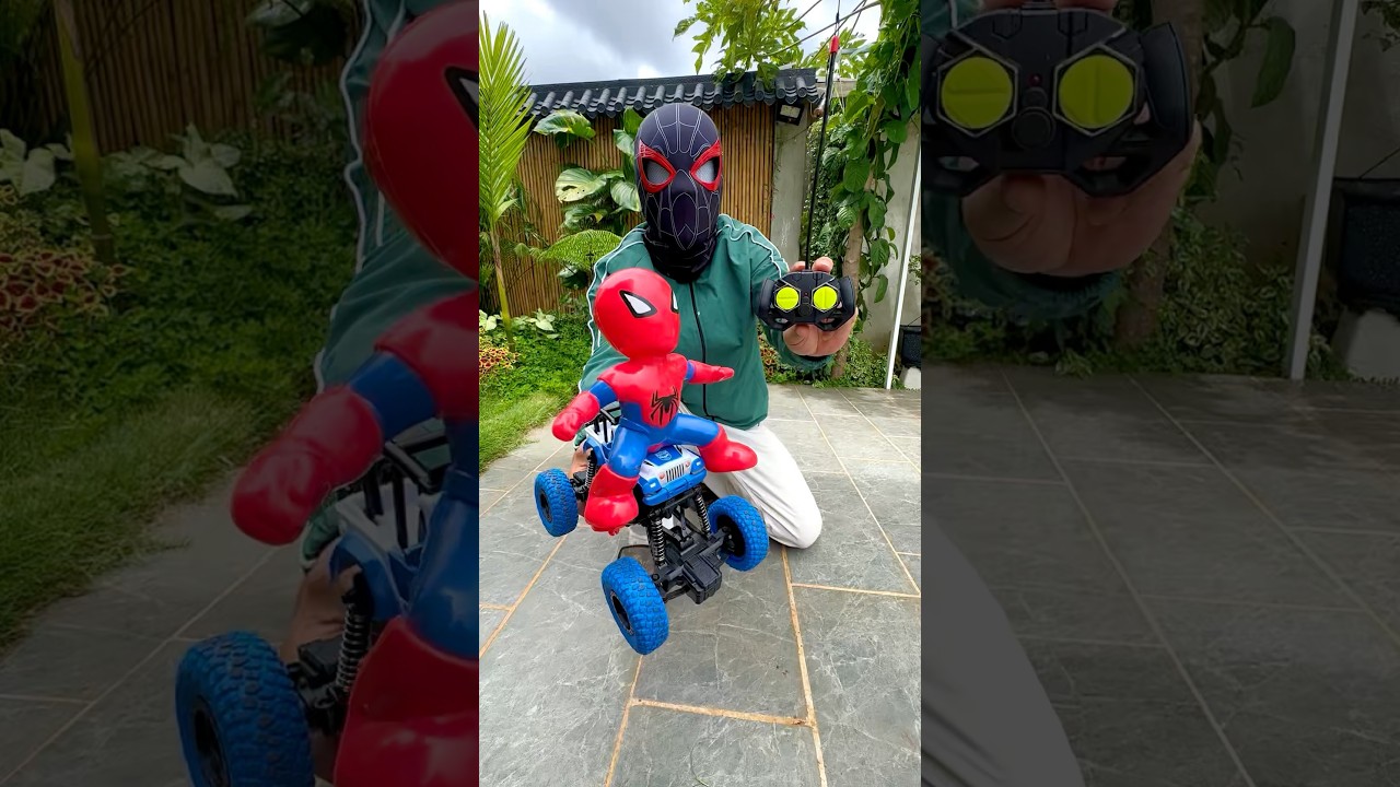 RC spiderman monster truck unboxing & testing 💥