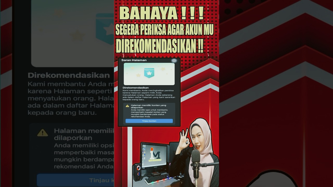 TUTORIAL CARA MENGATASI MASALAH HALAMAN ATAU PROFIL TIDAK DI REKOMENDASIKAN | 