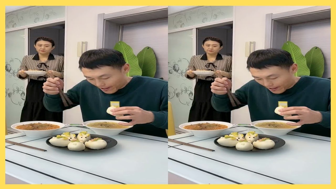 Funny Husband and Wife Eating Show: Epic Food Battle! 🤣😂 #funny #vlog193