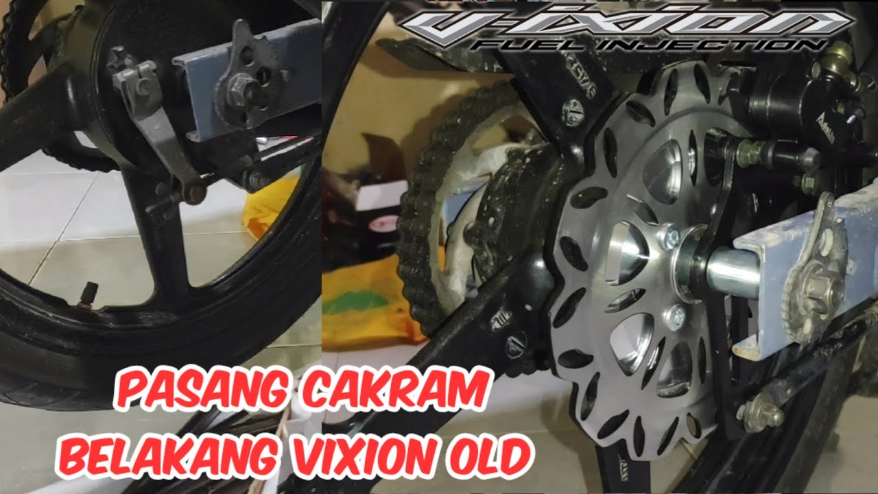 Cara memasang cakram belakang vixion old