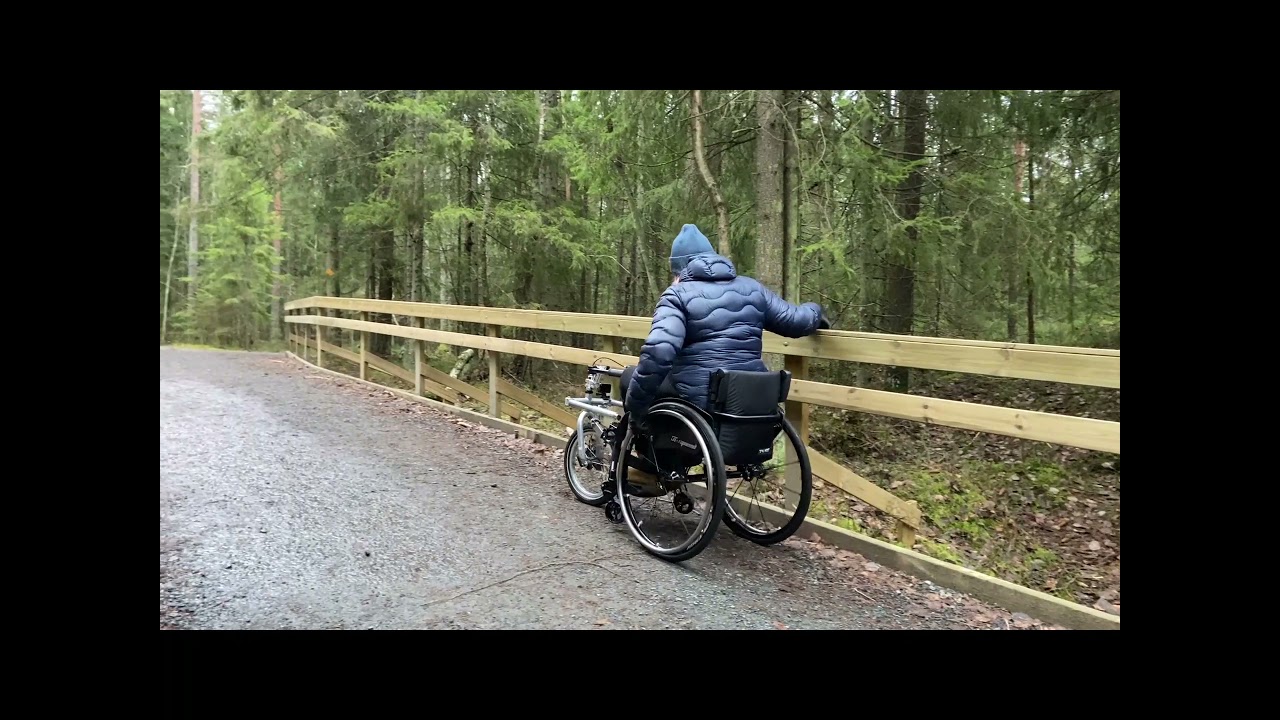 Tasakallio Storträsk, vaativa esteetön reitti, 1 km/suunta