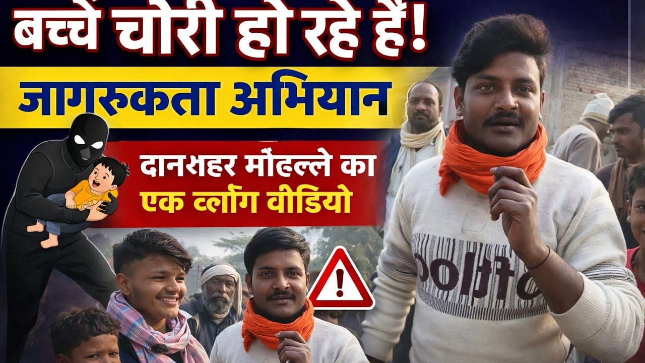गाँव शहर मोहल्ले में बच्चे चोरी हो रहे हैं! ⚠️ | जागरूकता अभियान व्लॉग | Sartaj Devraji