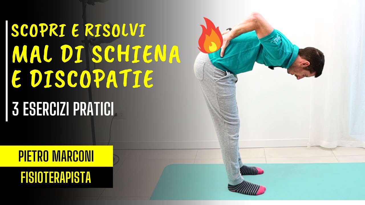 Scopri che MAL DI SCHIENA hai e RISOLVI DOLORE e DISCOPATIE: 3 esercizi pratici