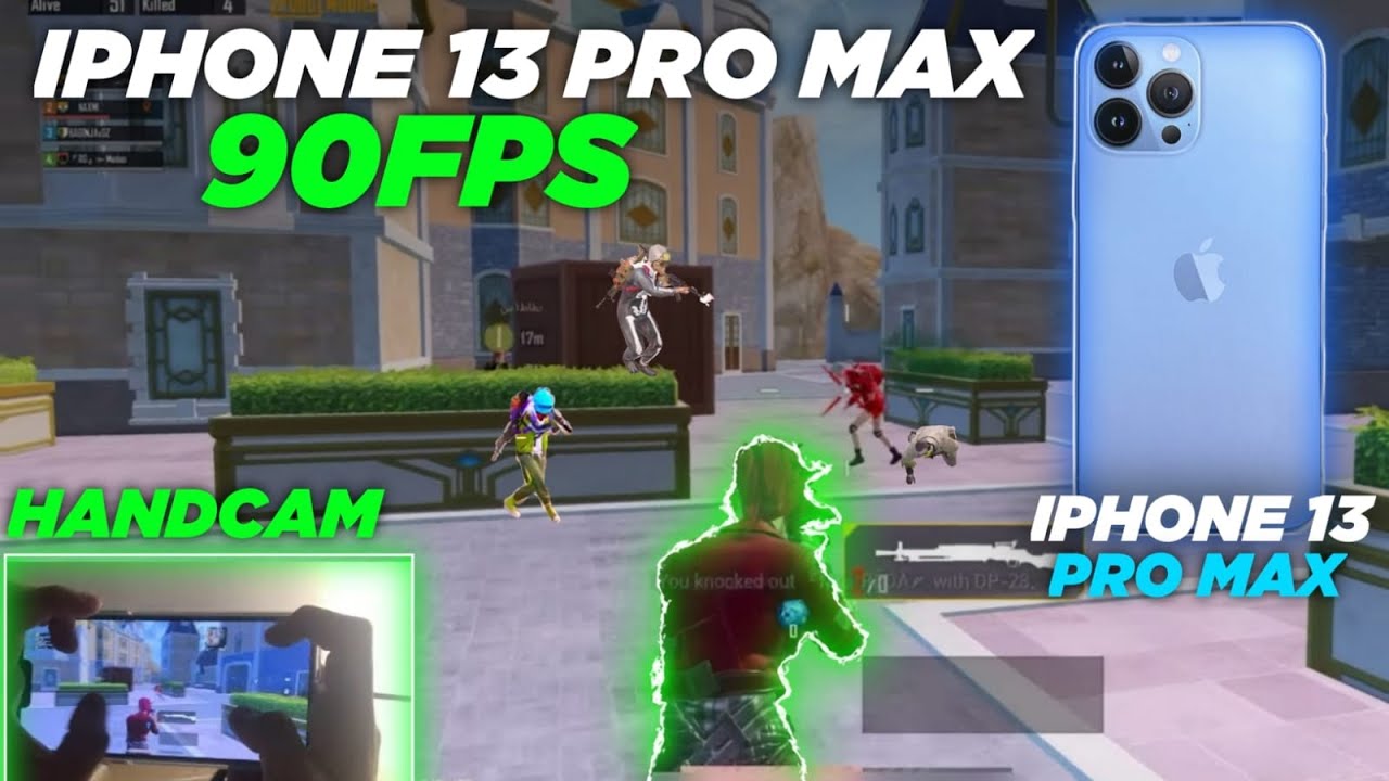 90FPS made me UNSTOPPABLE🔥iPhone 13 PRO MAX HANDCAM | PUBG Mobile