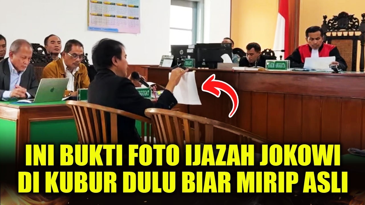 HAKIM SIDANG IJAZAH JOKOWI KAGET! ROY SURYO TUNJUKKAN BUKTI FOTO JOKOWI DI KUBUR DULU