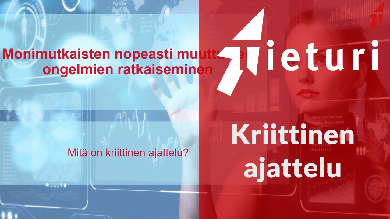 Kriittinen ajattelu – Tieturi Webinaari