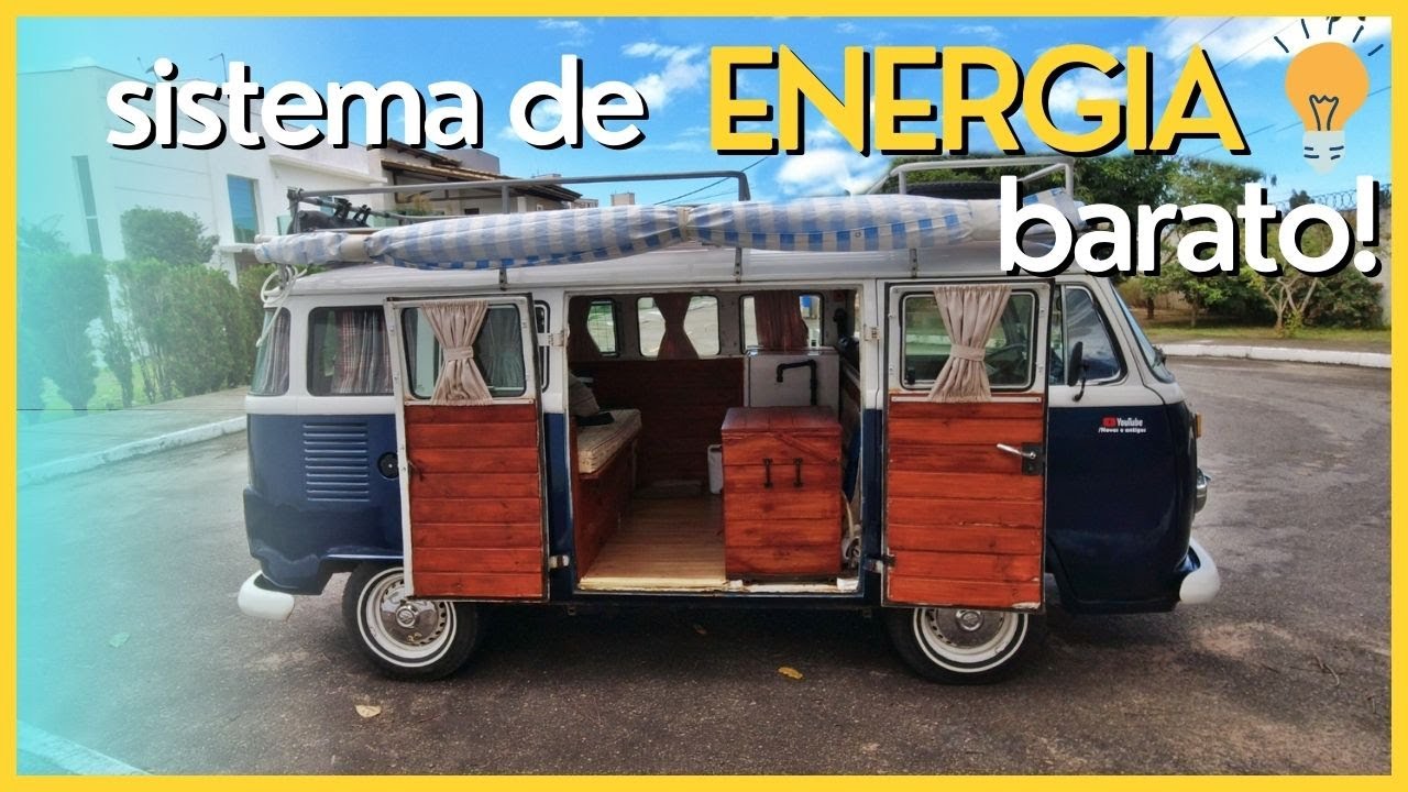 MOTORHOME - COMO MONTAR UM SISTEMA DE ENERGIA BARATO SEM PLACAS SOLARES