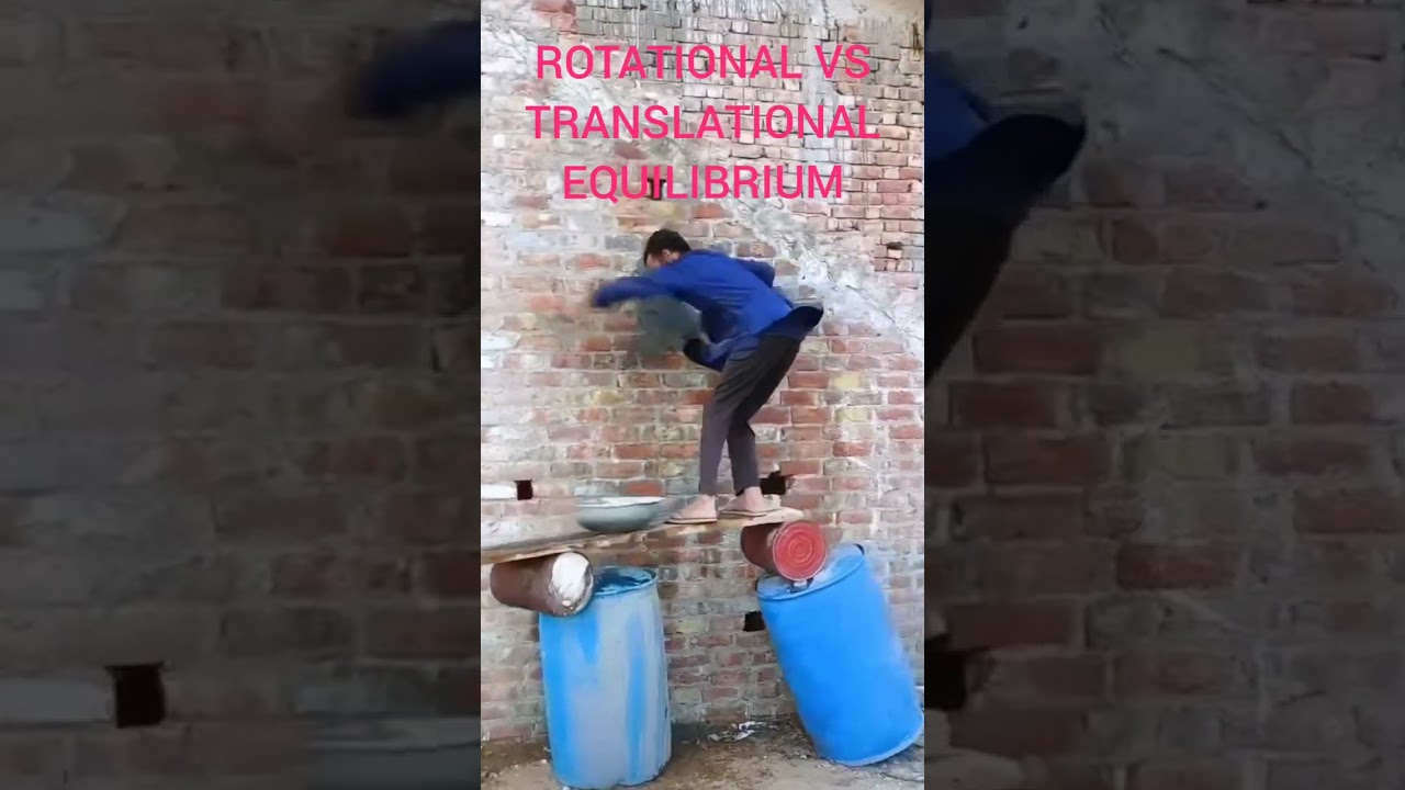 ROTATIONAL VS TRANSLATIONAL EQUILIBRIUM