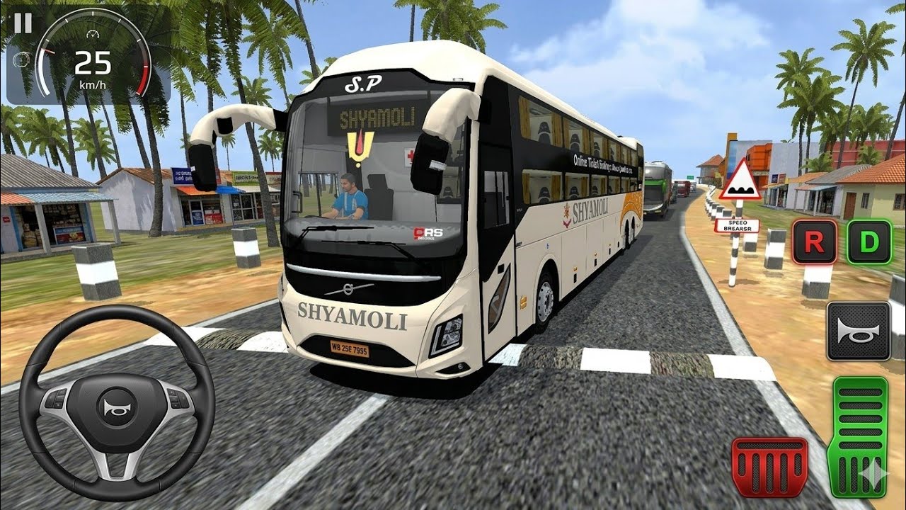 Volvo Sleeper Bus on Speed Breakers 😱 BUSSID Gameplay 