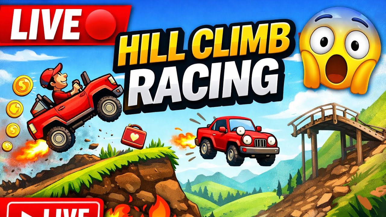 Hill Climb Racing LIVE 🔴 New Record Challenge 😱